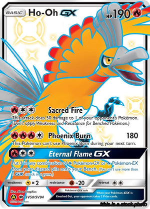 SV50/SV94 Ho-Oh GX Shiny Holo Rare Holofoil