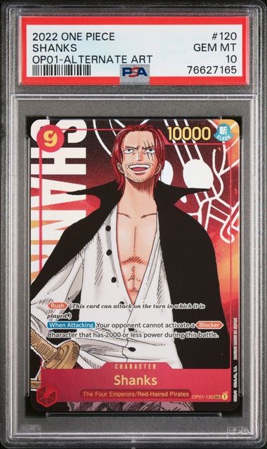 Shanks Alternate Art PSA 10 - Back (PSA Slab)