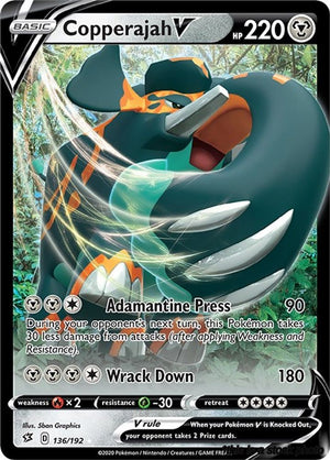 136/192 Copperajah V Ultra Rare Holofoil