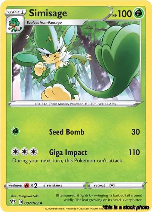 Uncommon Simisage [007/189 Lightly Played ]