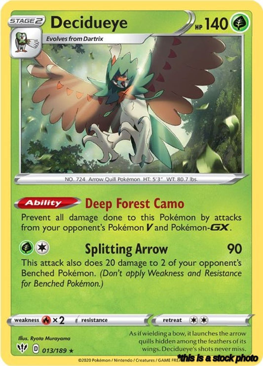 013/189 Decidueye Holo Rare Holofoil