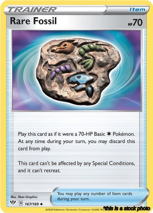 Uncommon Rare Fossil [167/189 Lightly Played ]