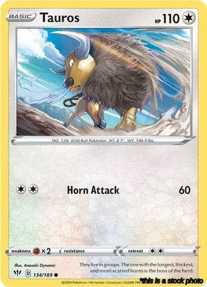 Normal Tauros [134/189 Near Mint ]