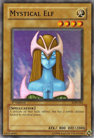 1st Edition Mystical Elf [LOB-062 Lightly Played] Super Rare