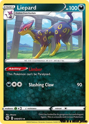 40/73 Liepard Uncommon Reverse Holofoil