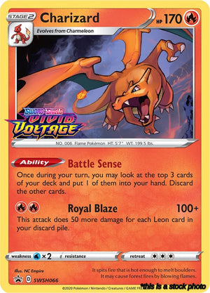 SWSH066 Charizard (Prerelease) Promo Holofoil
