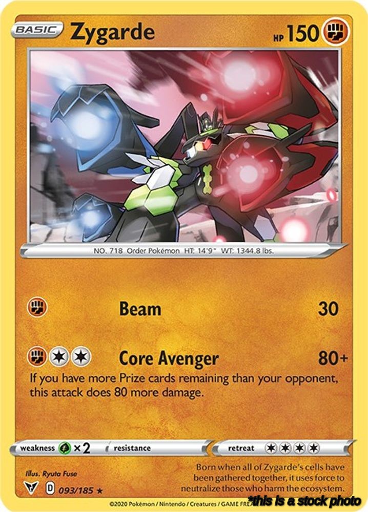 Holo Rare Zygarde [093/185 Lightly Played ]