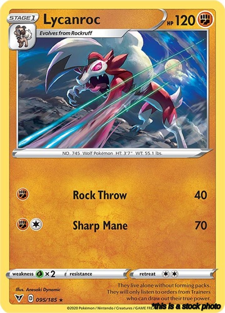095/185 Lycanroc Rare Normal