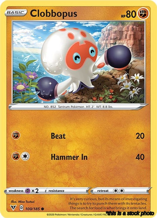 Reverse Holofoil Clobbopus [100/185 Lightly Played ]