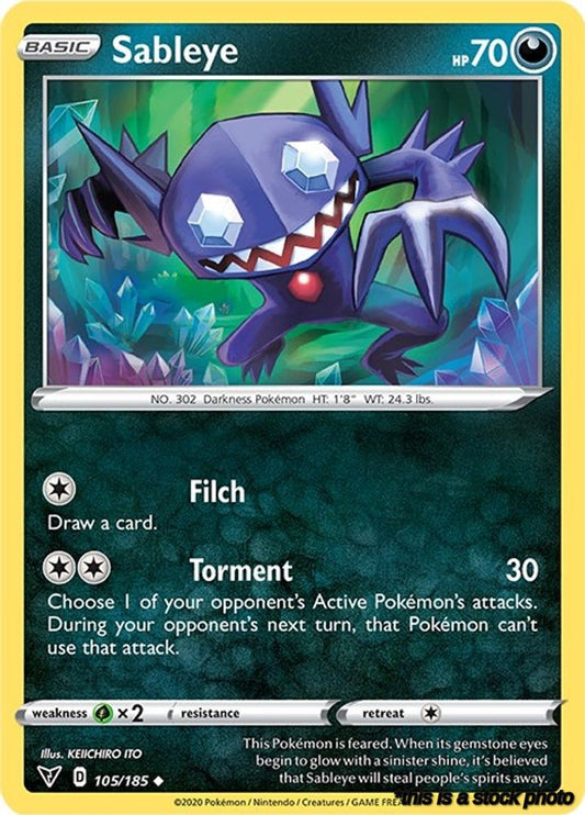 Uncommon Sableye [105/185 Near Mint ]