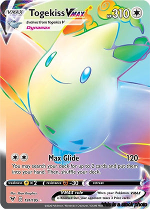 191/185 Togekiss VMAX (Secret) Secret Rare Holofoil