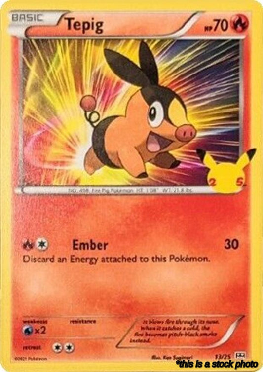 Normal Tepig - 13/25 [013/025 Lightly Played ]