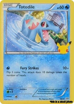 018/025 Totodile Promo Holofoil