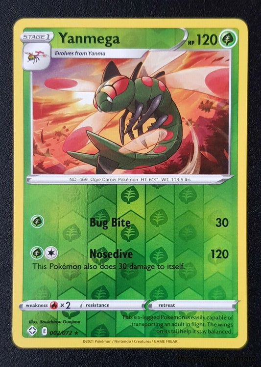 Reverse Holofoil Yanmega [002/072 Lightly Played ]