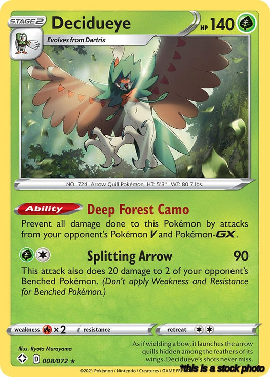Holofoil Decidueye [008/072 Lightly Played ]