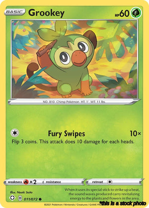 011/072 Grookey Common Normal