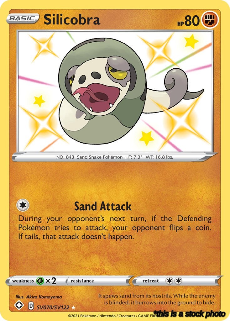 SV070/SV122 Silicobra Shiny Holo Rare Holofoil