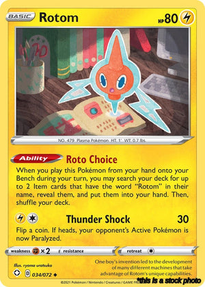 Normal Rotom [034/072 Lightly Played ]