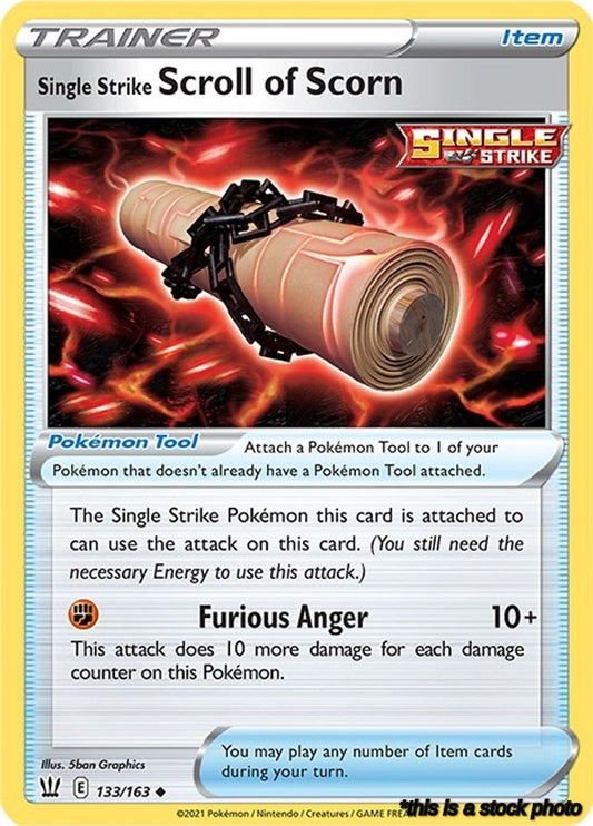 133/163 Single Strike Scroll of Scorn Uncommon Normal