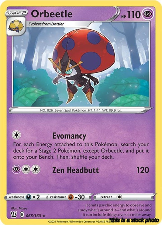 065/163 Orbeetle Holo Rare Holofoil