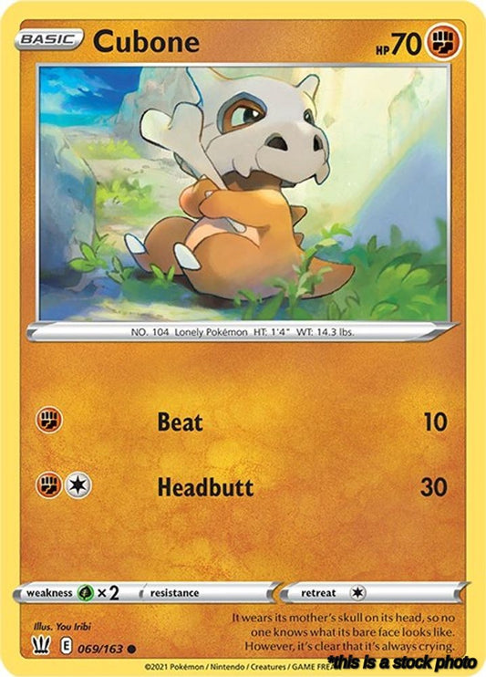 Normal Cubone [069/163 Lightly Played ]