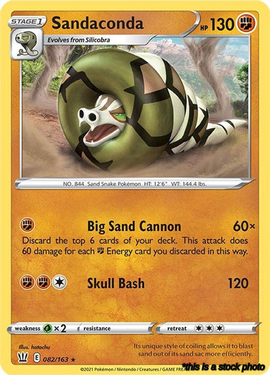 082/163 Sandaconda Holo Rare Holofoil