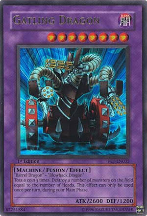 1st Edition Gatling Dragon [FET-EN035 Near Mint] Ultra Rare