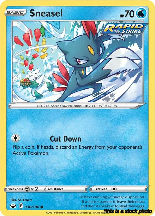 Reverse Holofoil Sneasel [030/198 Near Mint ]