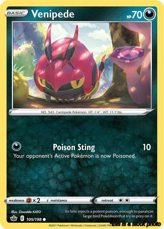 Common Venipede [105/198 Near Mint ]