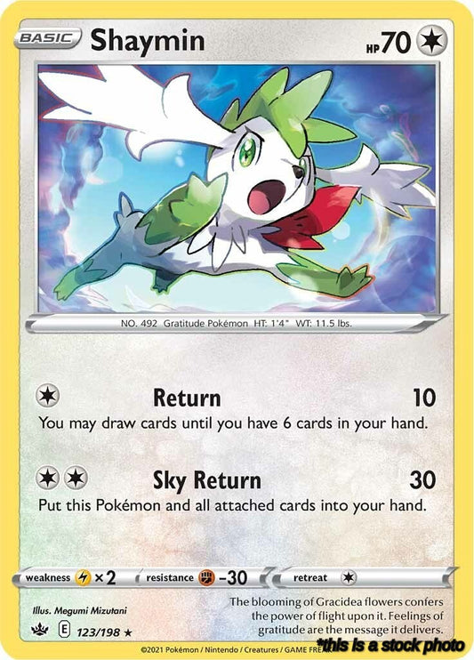 123/198 Shaymin Holo Rare Holofoil