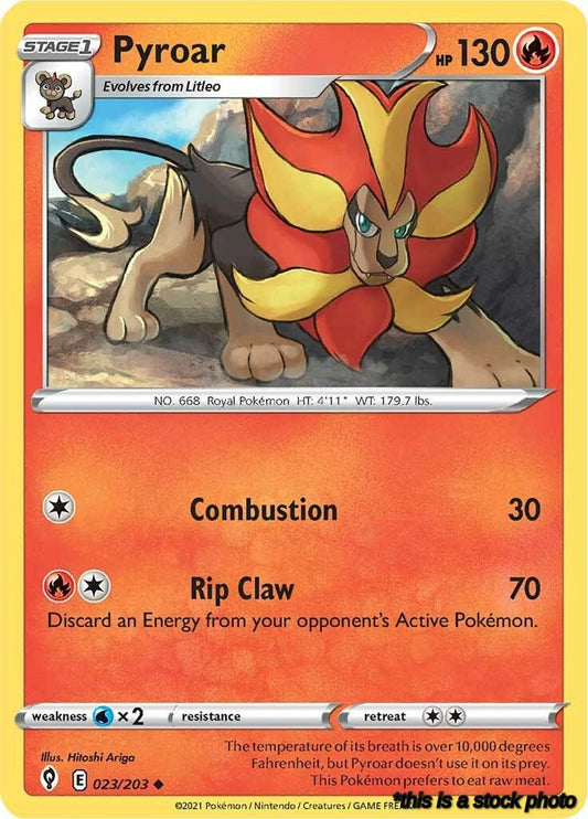 Uncommon Pyroar [023/203 Near Mint ]