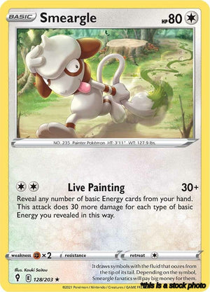128/203 Smeargle Rare Reverse Holofoil