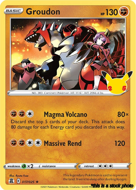 Holo Rare Groudon [017/025 Near Mint ]
