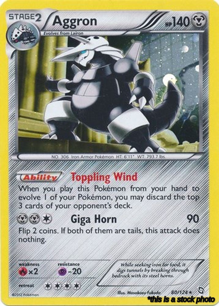 Aggron - 80/124 (Cosmos Holo)