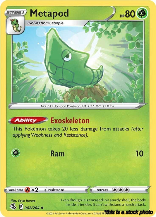 Uncommon Metapod [002/264 Lightly Played ]