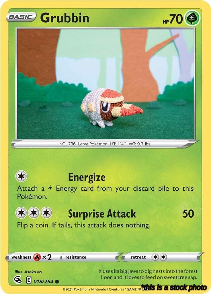 Normal Grubbin [018/264 Near Mint ]