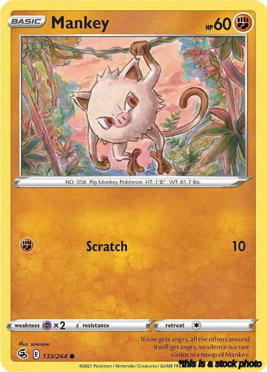 Common Mankey [133/264 Near Mint ]