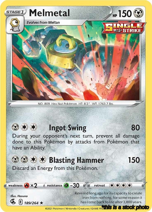 189/264 Melmetal Holo Rare Holofoil