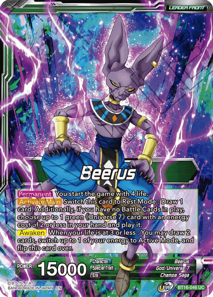 Beerus // Beerus, Victory at All Costs (Back)
