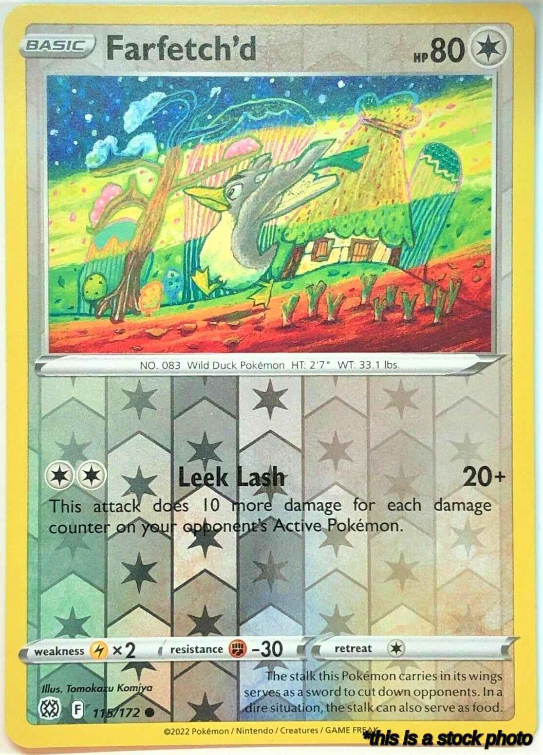 115/172 Farfetch'd Common Reverse Holofoil