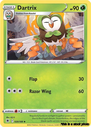 020/189 Dartrix Uncommon Normal