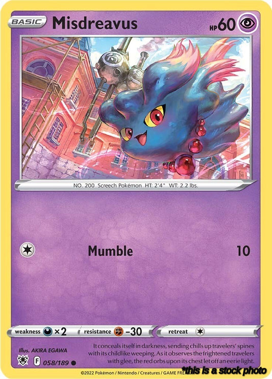 Normal Misdreavus [058/189 Near Mint ]