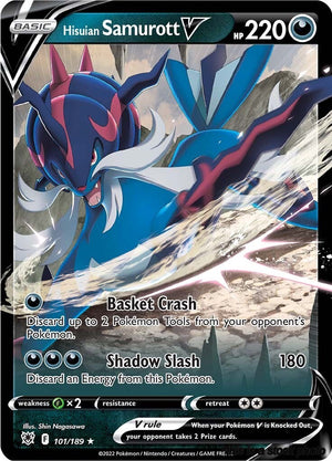 101/189 Hisuian Samurott V Ultra Rare Holofoil