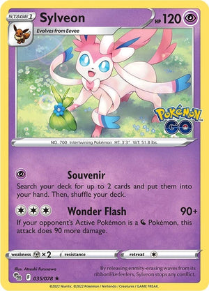 035/078 Sylveon Holo Rare Reverse Holofoil