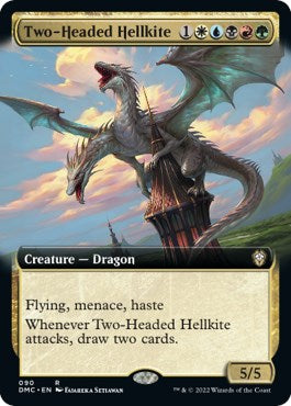 Two-Headed Hellkite (Extended Art) [DMC/90] 2022 Magic: The Gathering