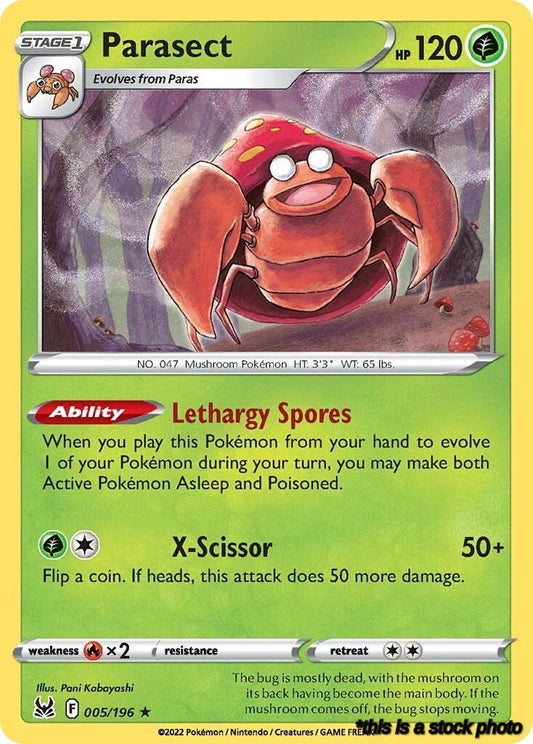 Reverse Holofoil Parasect [005/196 Lightly Played ]