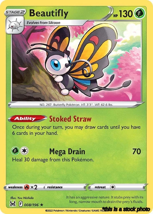 Holofoil Beautifly [008/196 Near Mint ]