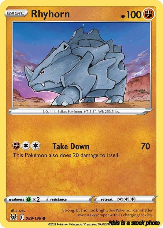 Normal Rhyhorn [089/196 Near Mint ]