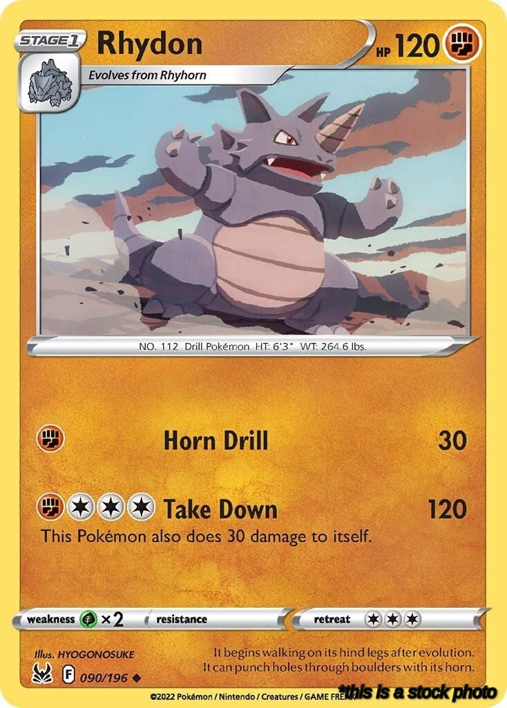 Normal Rhydon [090/196 Moderately Played ]