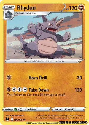 090/196 Rhydon Uncommon Normal